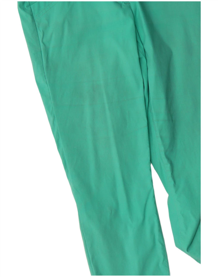 Chervo Womens Slim Casual Trousers IT 42 Medium W30 L27 Turquoise