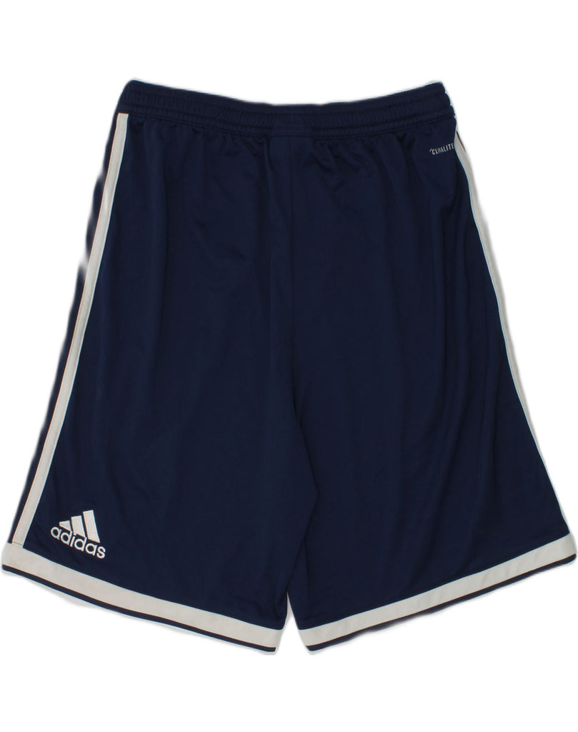 ADIDAS Boys Sport Shorts 13-14 Years Large  Blue Polyester | Vintage Adidas | Thrift | Second-Hand Adidas | Used Clothing | Messina Hembry 