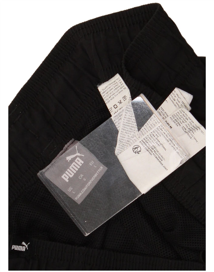 Puma Mens Tracksuit Trousers Joggers Large  Black Polyester