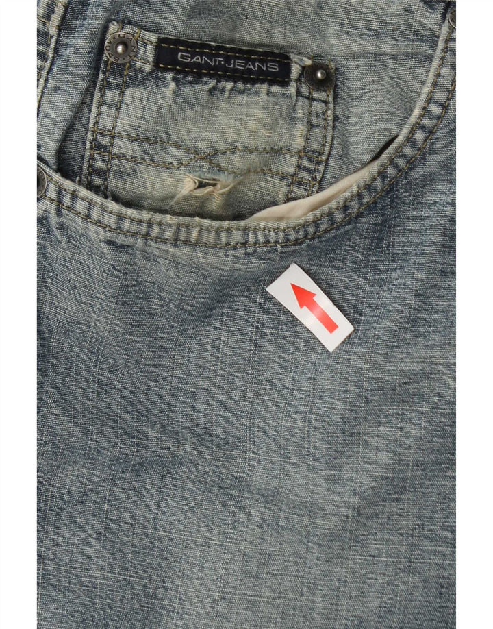 Gant Mens Straight Jeans W34 L31 Blue Cotton