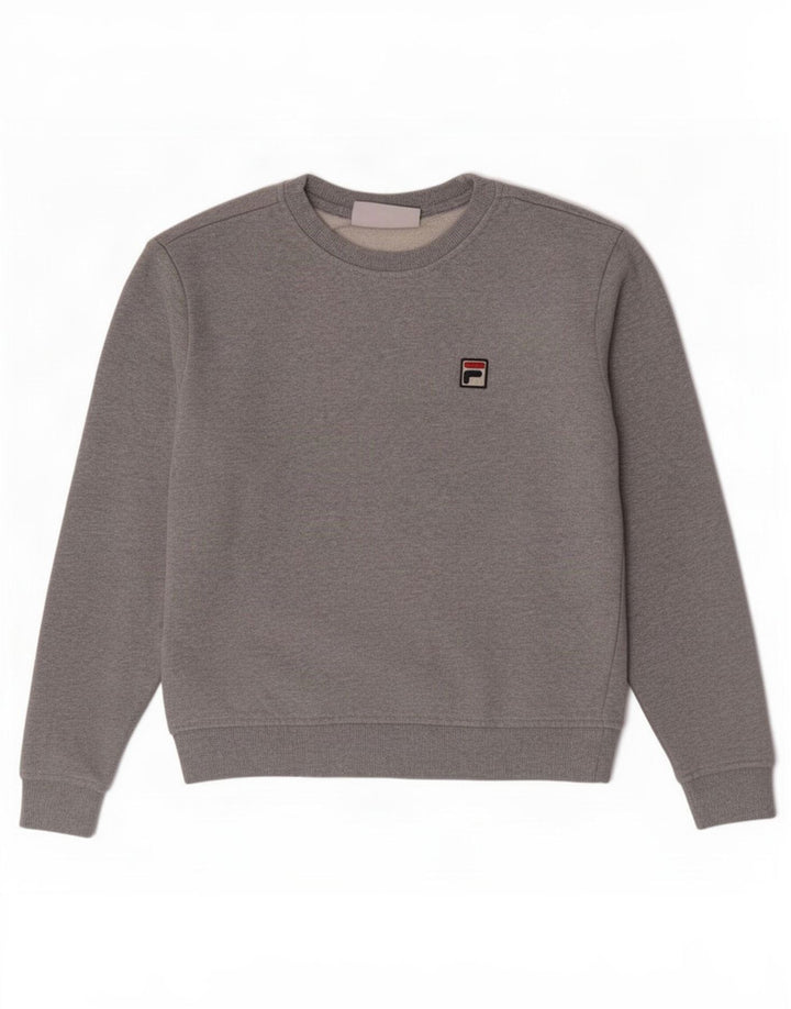 Fila Mens Sweatshirt Jumper Small Grey Cotton