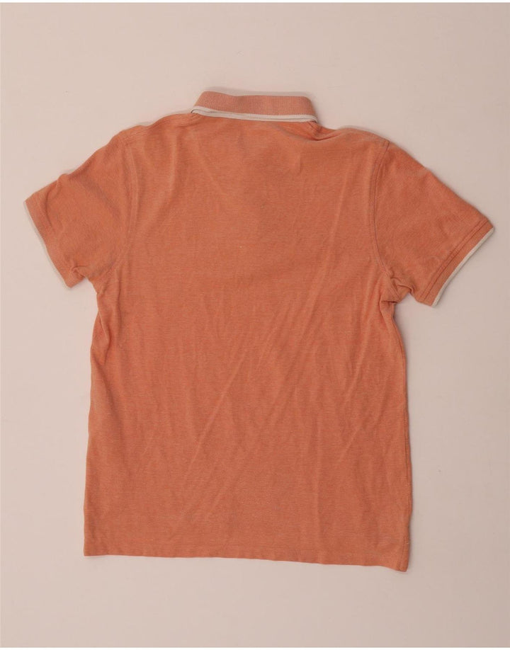Jack & Jones Mens Polo Shirt Small Orange Cotton