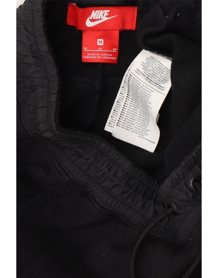 Nike Mens Tracksuit Trousers Joggers Medium Black Cotton