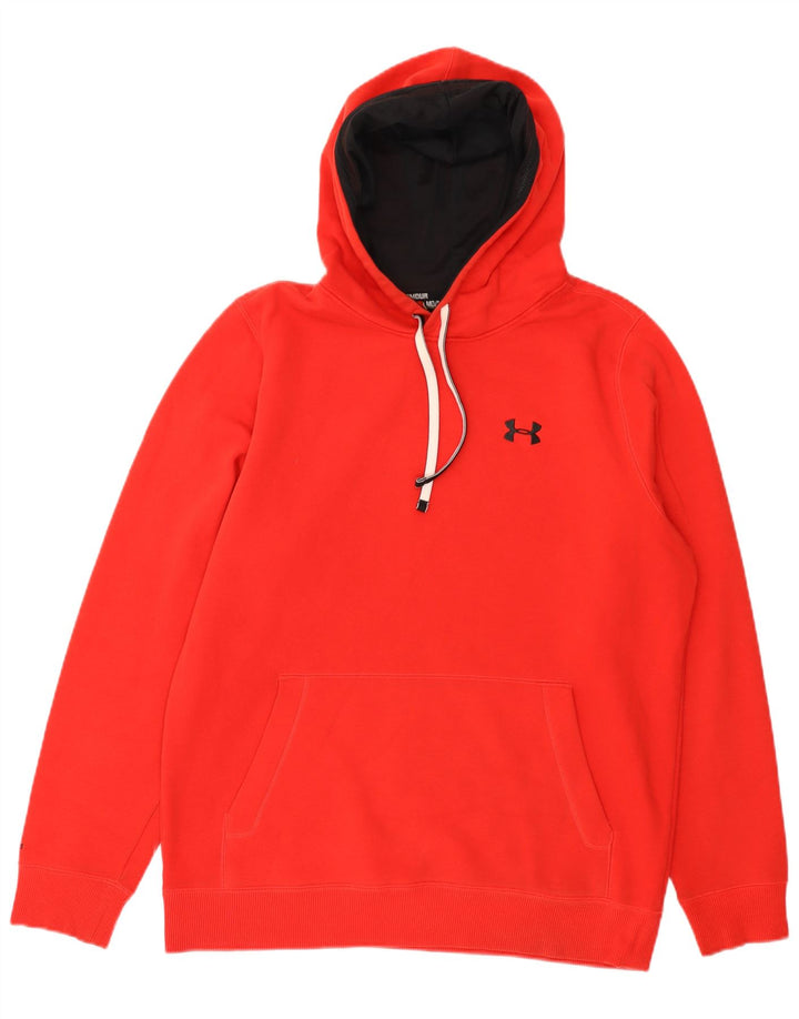 UNDER ARMOUR Mens Hoodie Jumper Medium Red