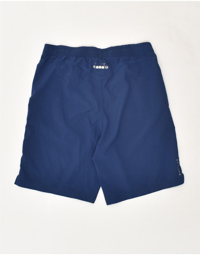 DIADORA Boys Sport Shorts 13-14 Years 2XL Navy Blue Polyester | Vintage Diadora | Thrift | Second-Hand Diadora | Used Clothing | Messina Hembry 