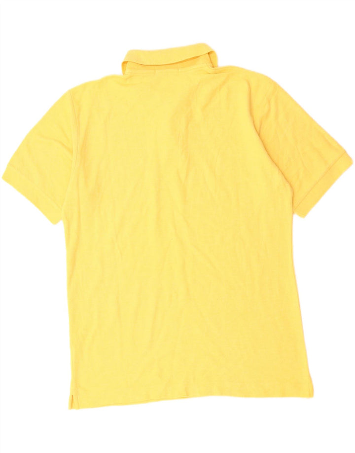 FILA Mens Polo Shirt IT 48 Medium Yellow Cotton