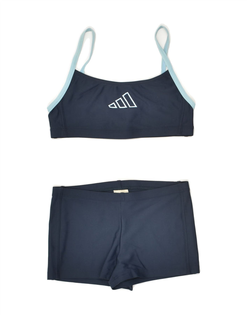 ADIDAS Girls Swimwear 13-14 Years Navy Blue | Vintage Adidas | Thrift | Second-Hand Adidas | Used Clothing | Messina Hembry 