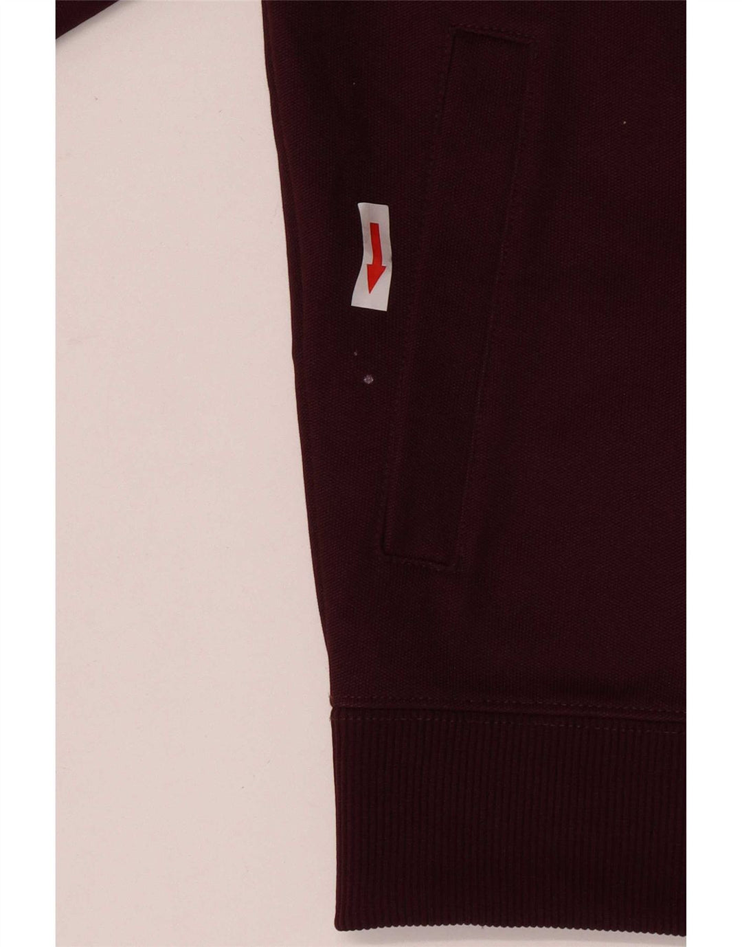 Fred Perry Boys Tracksuit Top Jacket 9-10 Years Medium Maroon Colourblock