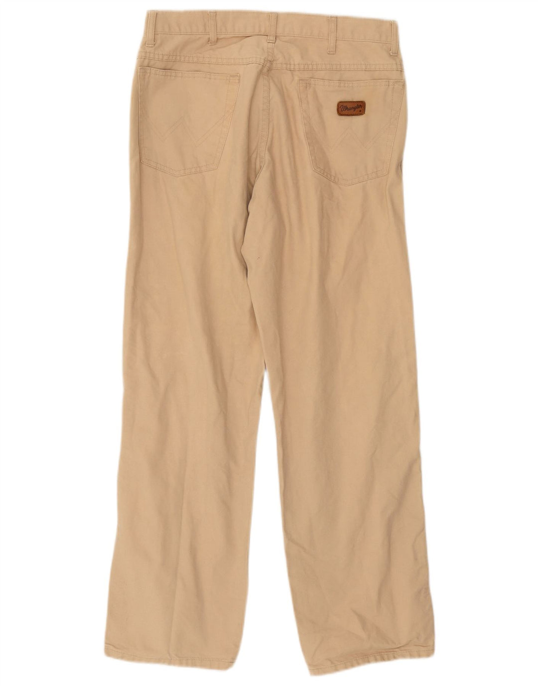Wrangler Mens Straight Casual Trousers W32 L29 Beige