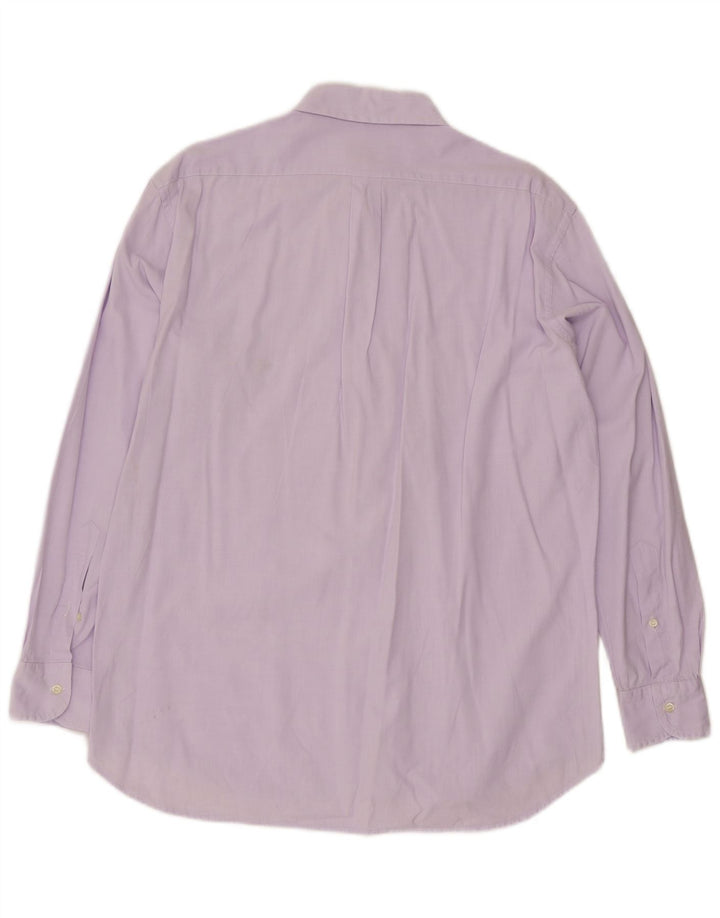 Brooksfield Mens Shirt Size 40 Medium Purple Cotton