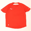 Puma Mens T-Shirt Top XL Red Colourblock