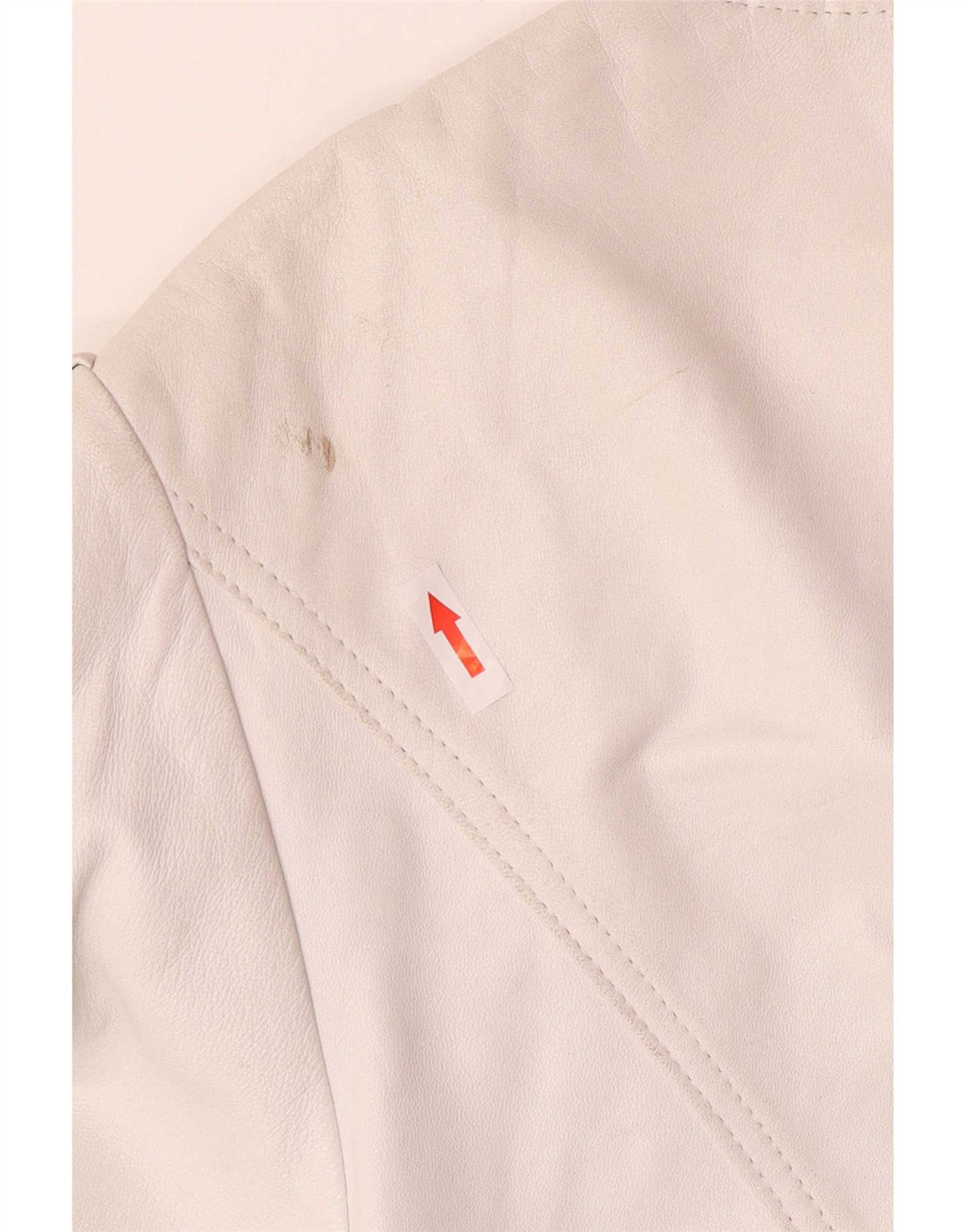 Madeleine Womens 4 Button Leather Blazer Jacket IT 42 Medium White