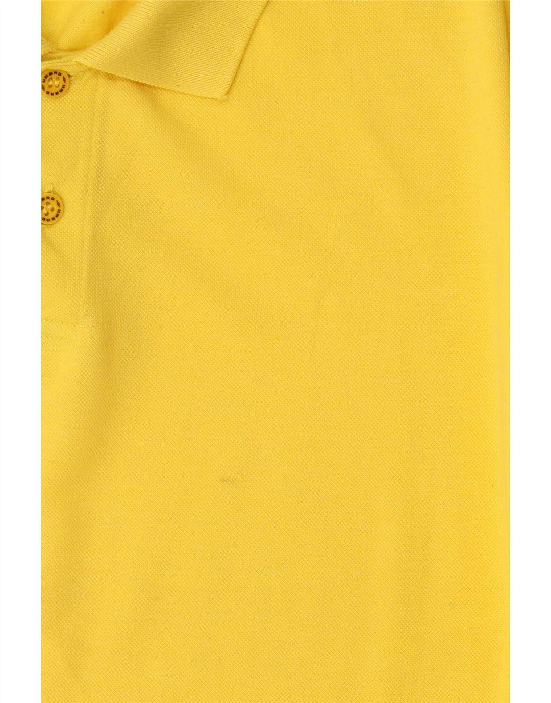 Under Armour Mens Polo Shirt Large Yellow Cotton