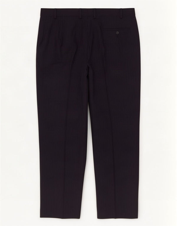 Marks & Spencer Mens Regular Fit Suit Trousers W38 L29 Navy Blue Pinstripe