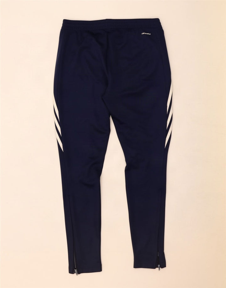 Adidas Mens Climalite Tracksuit Trousers Medium Navy Blue Polyester