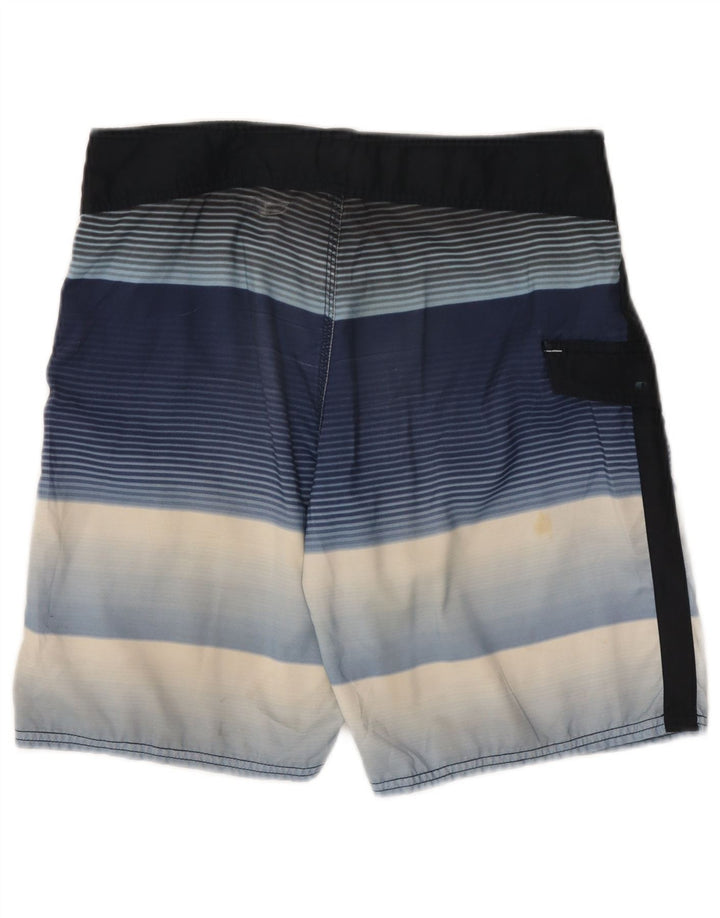 OAKLEY Mens Swimming Shorts Medium  Blue Striped