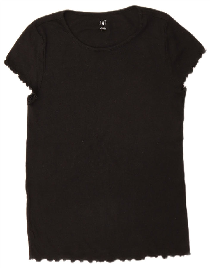 Gap Womens Tall T-Shirt Top UK 14 Medium Black