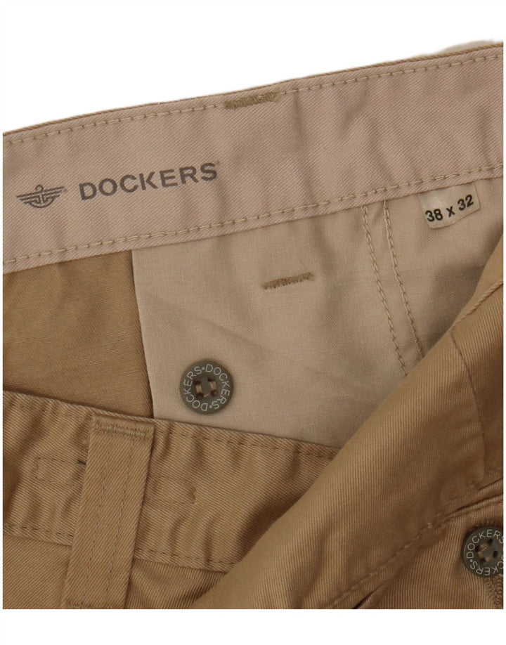Dockers Mens Straight Chino Trousers W38 L32 Beige