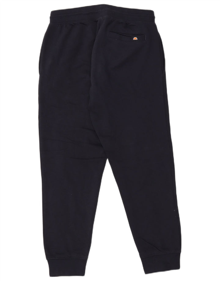 Ellesse Mens Tracksuit Trousers Joggers Large Navy Blue Cotton
