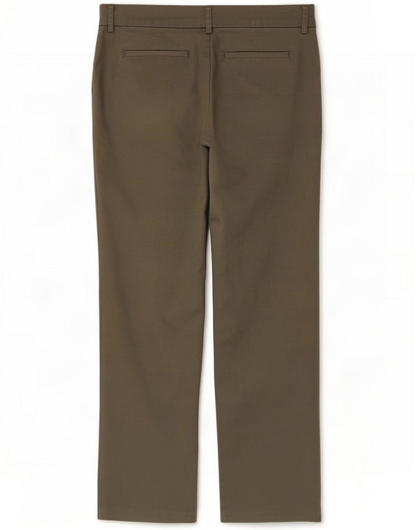 Lee Mens Straight Chino Trousers US 12 Large W36 L30 Khaki Cotton
