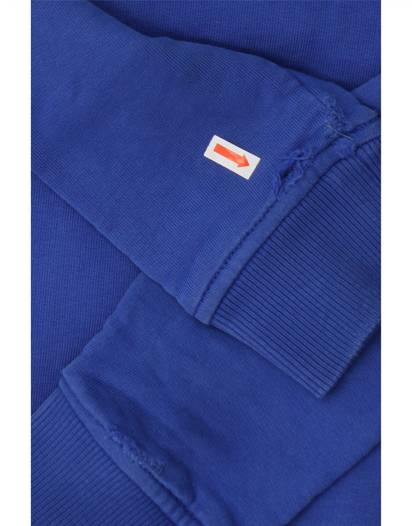 THE NORTH FACE Boys Graphic Hoodie Jumper 9-10 Years Medium Blue Cotton Vintage The North Face and Second-Hand The North Face from Messina Hembry 