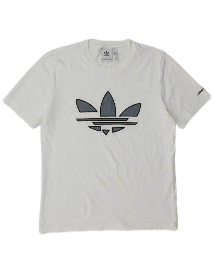 ADIDAS Mens Graphic T-Shirt Top Small White