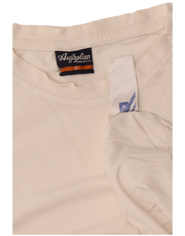 AUSTRALIAN L'ALPINA Mens T-Shirt Top Medium White