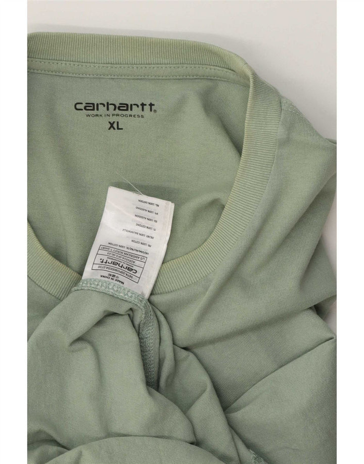 Carhartt Mens Top Long Sleeve XL Green Cotton