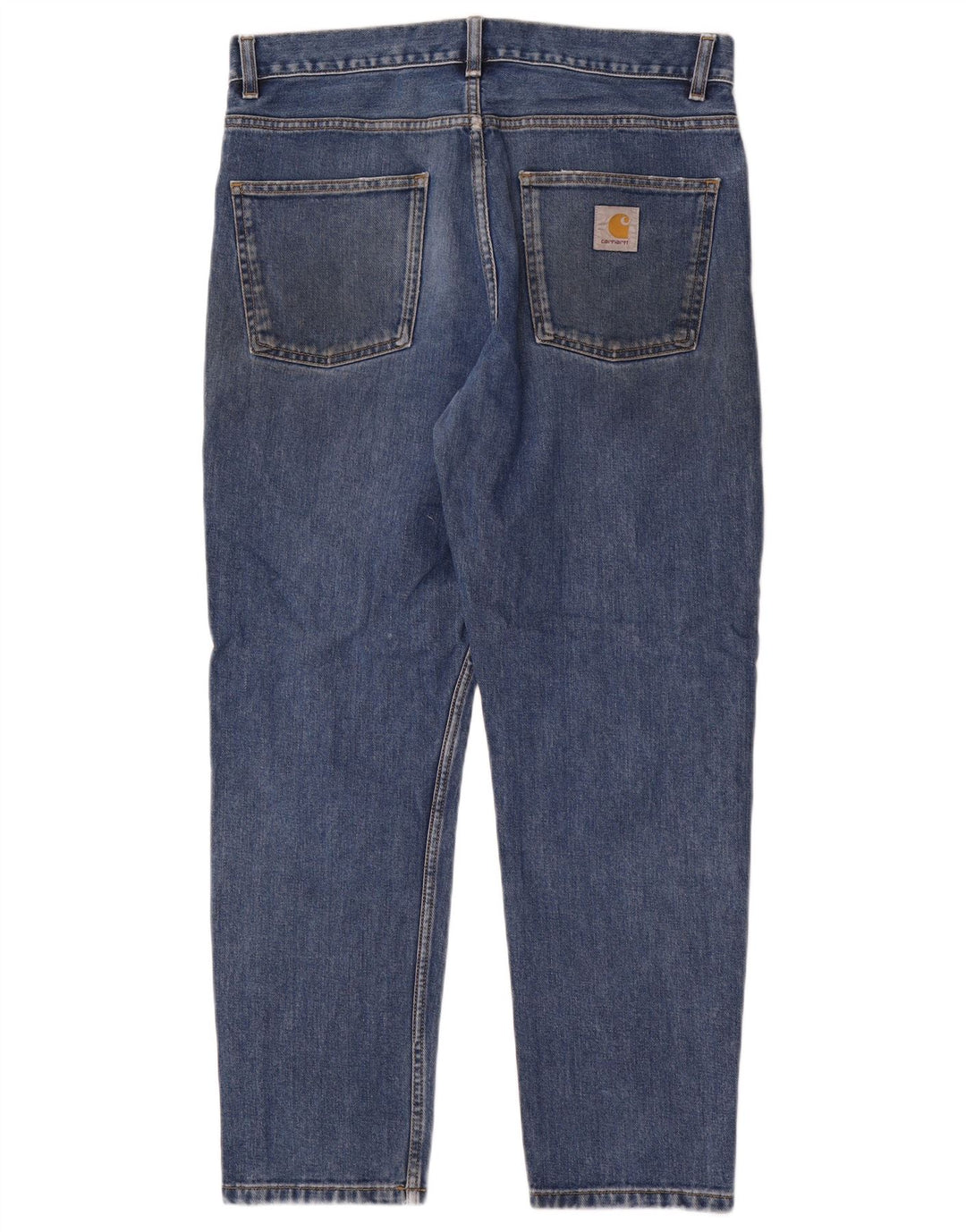 Carhartt Mens Straight Jeans W32 L30 Blue Cotton
