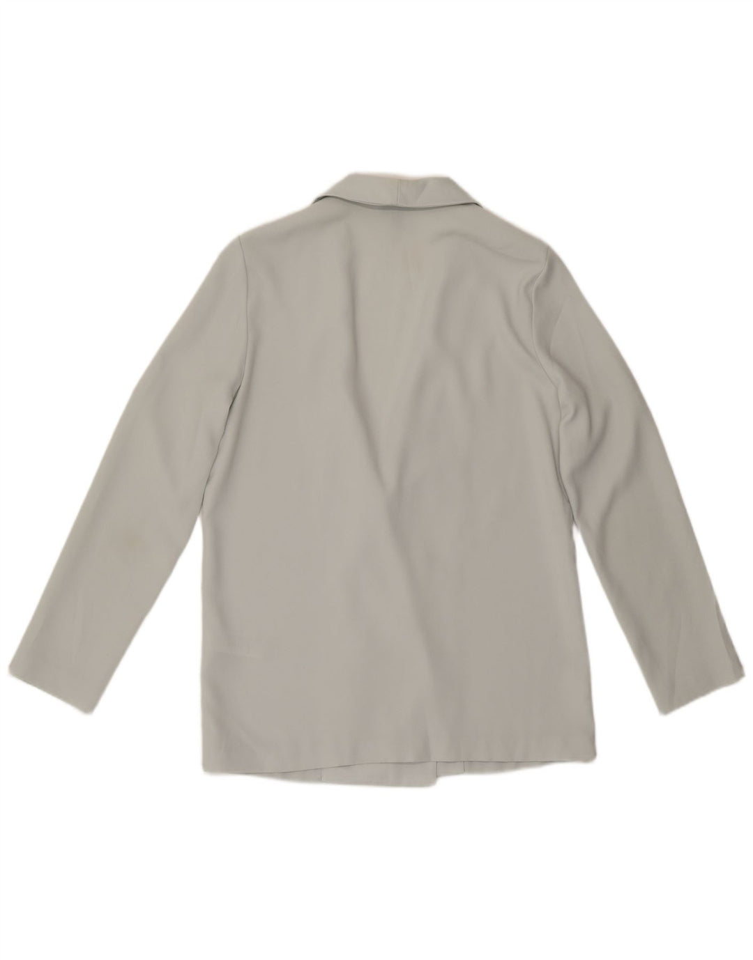 Topshop Womens Double Breasted Blazer Jacket UK 10 Small  Grey Polyester