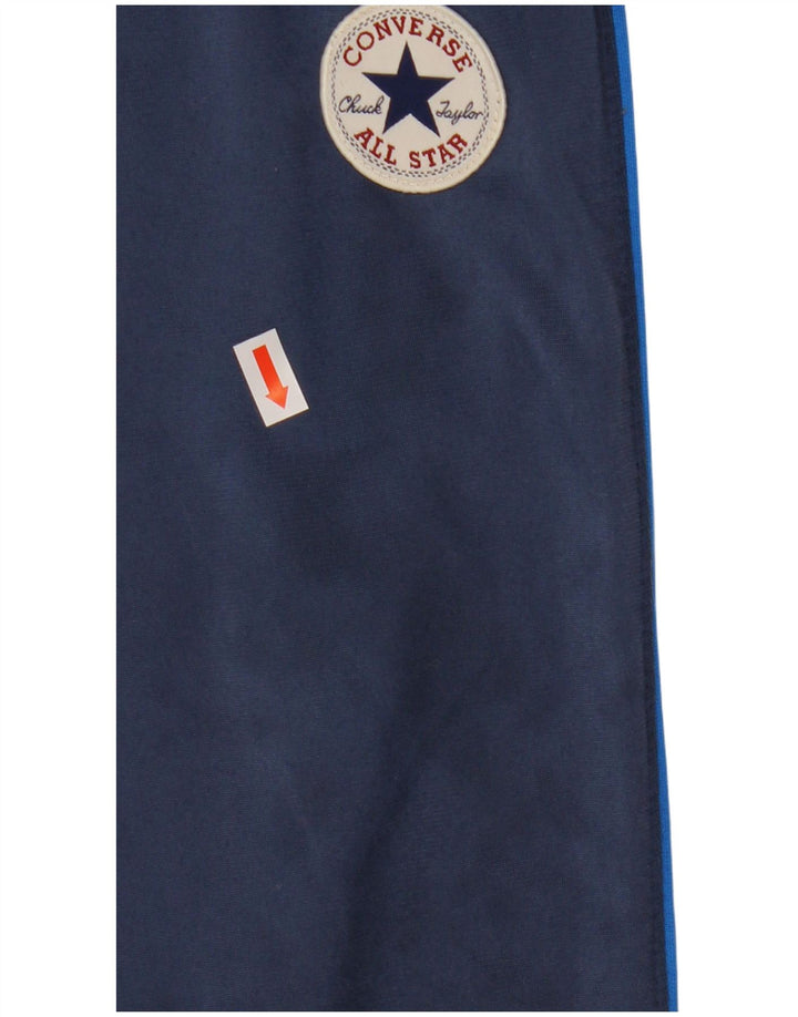 CONVERSE Boys Tracksuit Trousers Joggers 8-9 Years Navy Blue Polyester