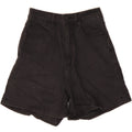 LEE Womens High Waist Denim Shorts US 8 Medium W26  Black Cotton Vintage Lee and Second-Hand Lee from Messina Hembry 