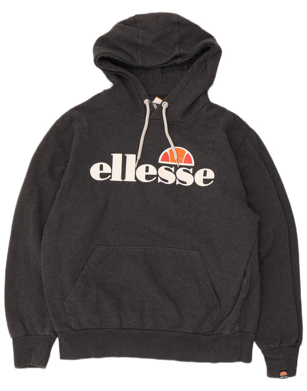 Ellesse Womens Graphic Hoodie Jumper UK 18 XL Grey Cotton
