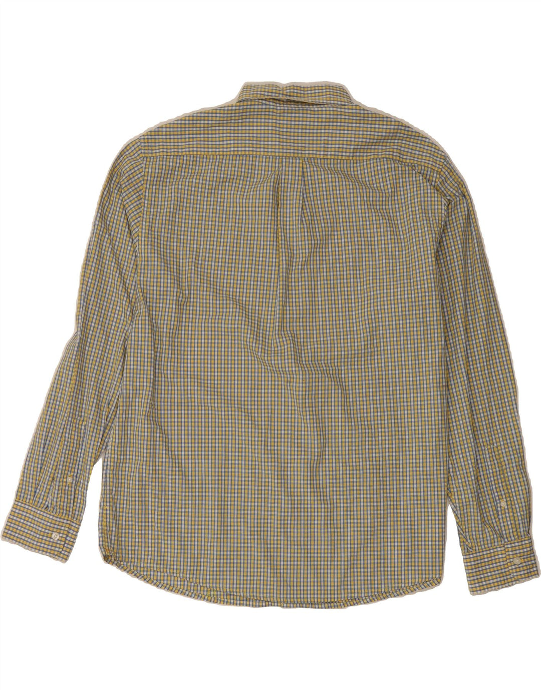 DOCKERS Mens Shirt XL Yellow Check Cotton Vintage Dockers and Second-Hand Dockers from Messina Hembry 