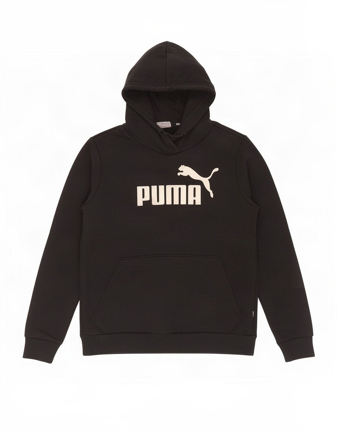 Puma Womens Graphic Hoodie Jumper UK 12 Medium Black Polyester