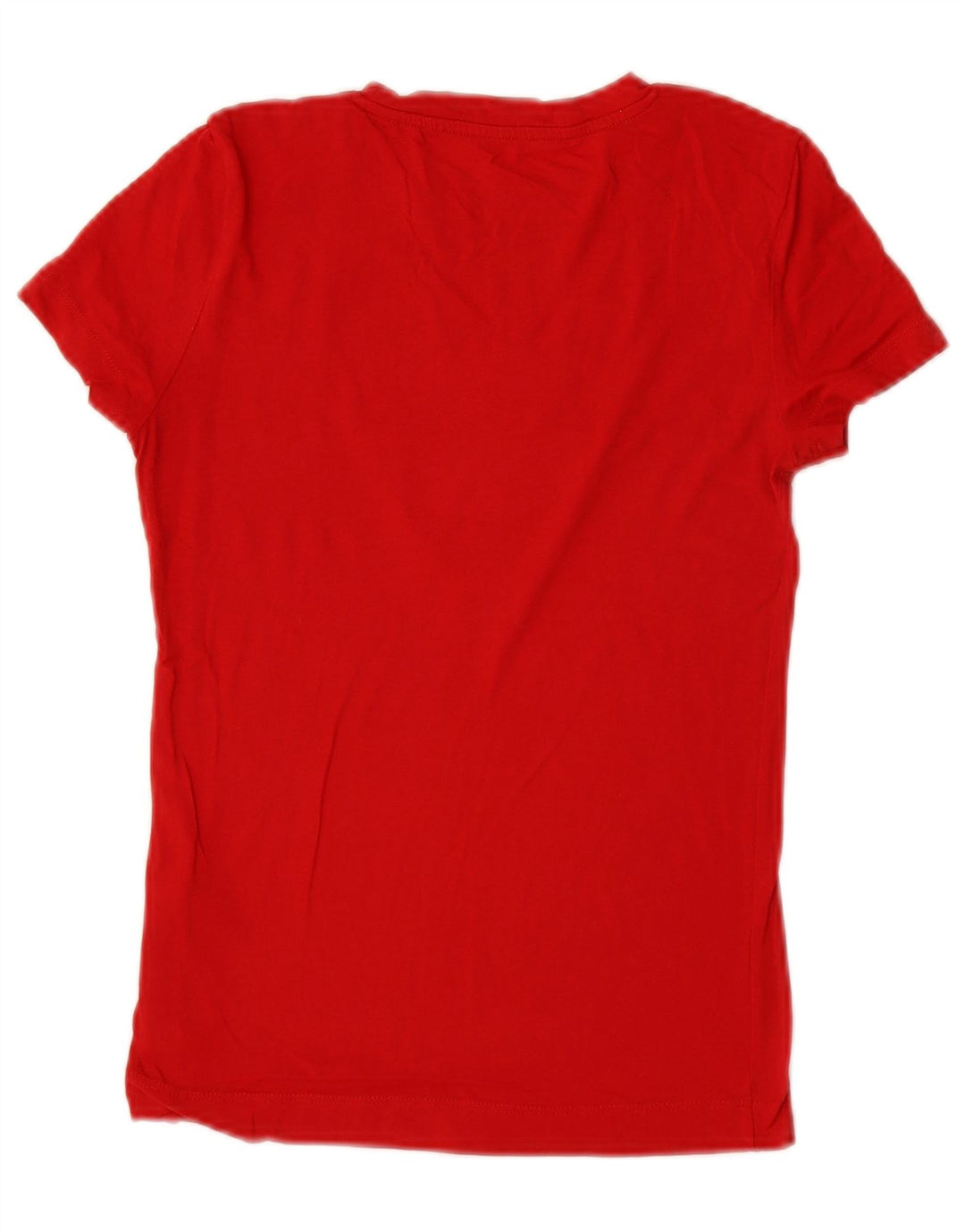 Guess Womens Graphic T-Shirt Top UK 2 2XS Red Cotton
