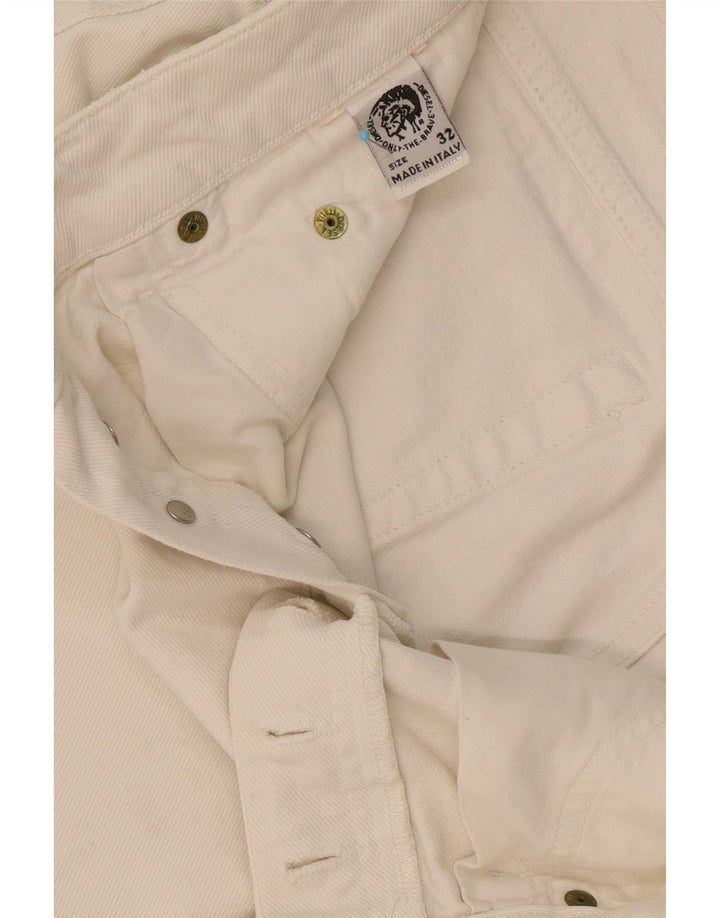 Diesel Womens Denim Shorts W32 Large White