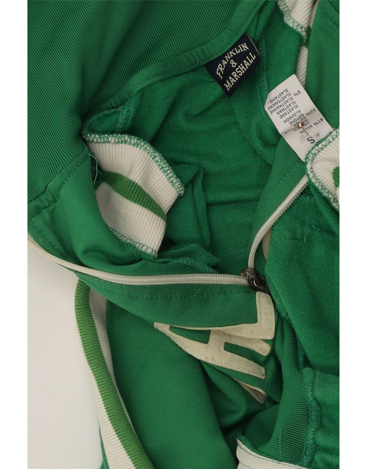 FRANKLIN & MARSHALL Mens Tracksuit Top Jacket Small Green Colourblock