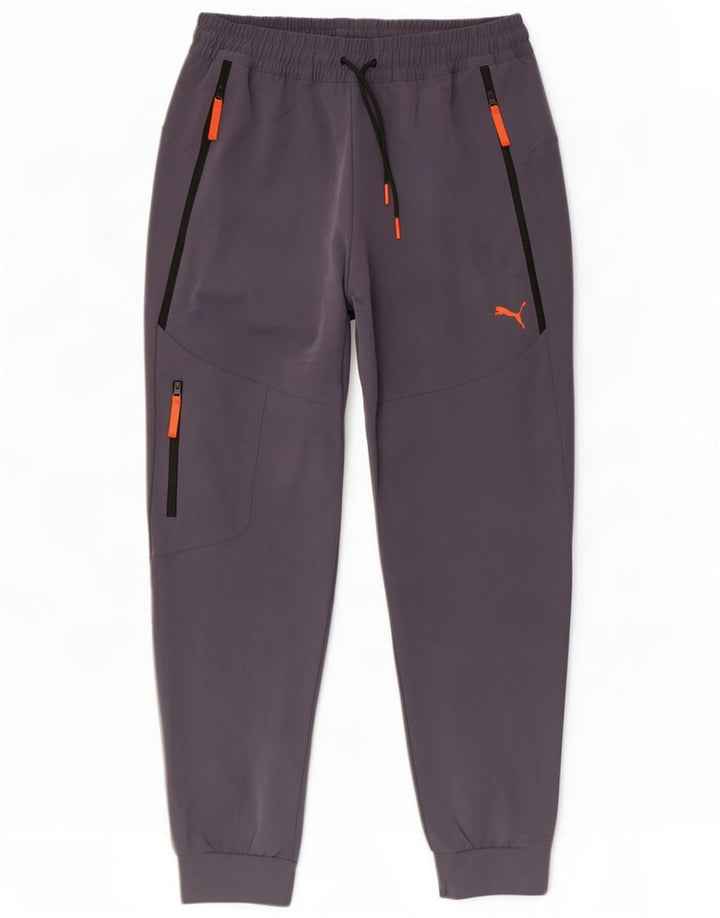 Puma Mens Cargo Tracksuit Trousers Joggers Large Grey Polyester