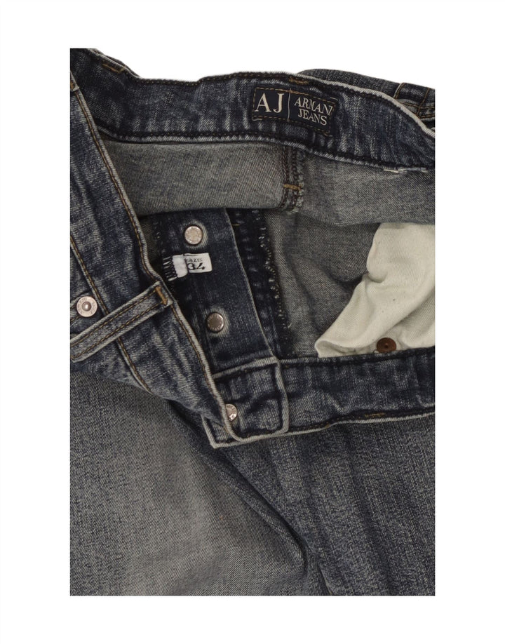 Armani Mens Straight Jeans W34 L30 Blue