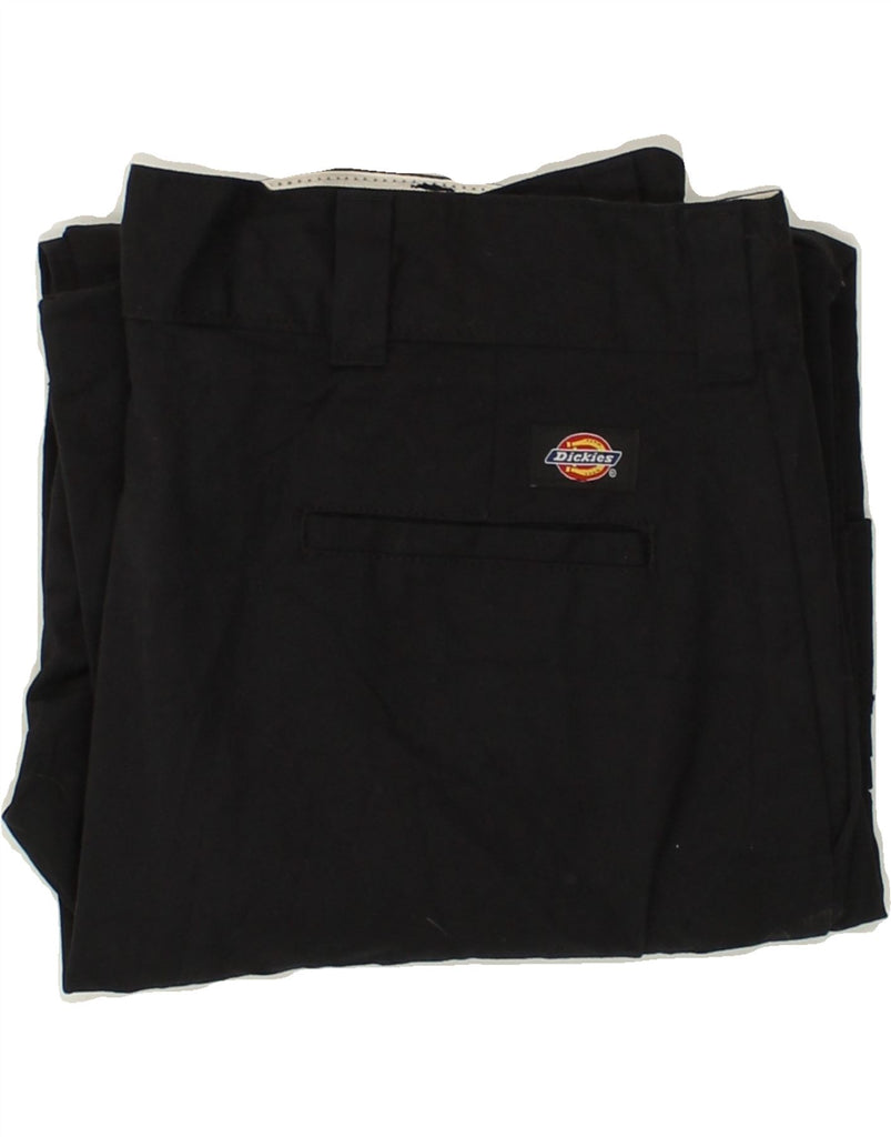 DICKIES Mens Straight Cargo Trousers W36 L30 Black Polyester | Vintage Dickies | Thrift | Second-Hand Dickies | Used Clothing | Messina Hembry 