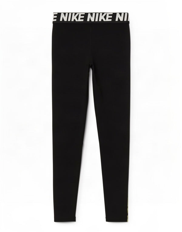 Nike Mens Graphic Leggings Small Black Polyester