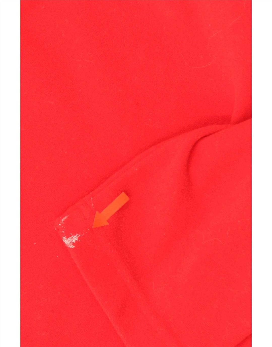 Adidas Womens Graphic Zip Neck Fleece Jumper UK 16 Large Red Polyester