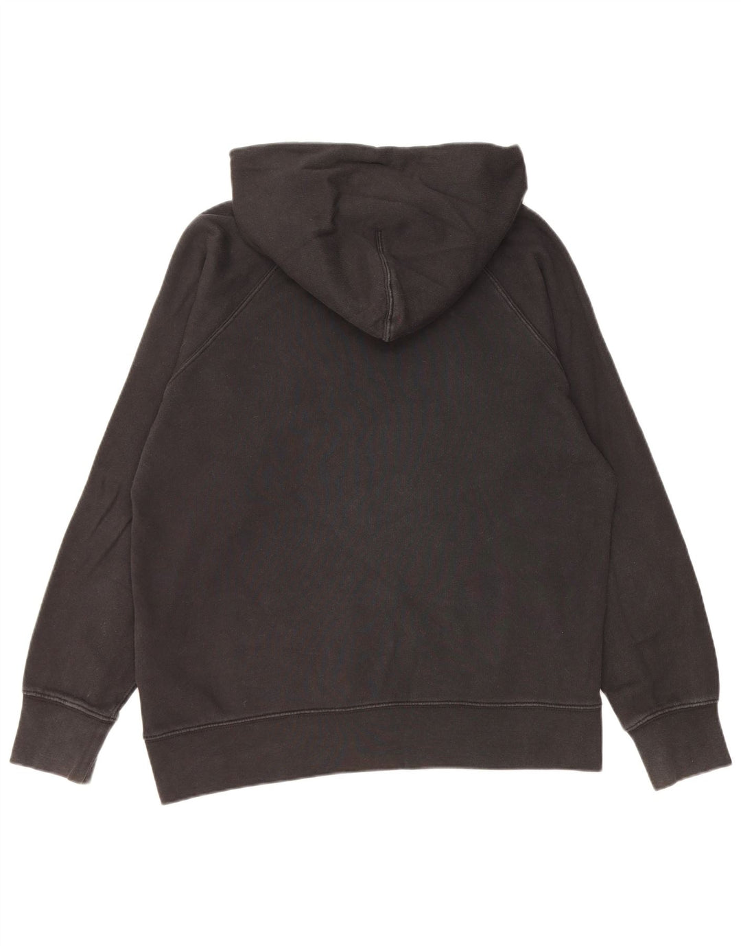LEVI'S Womens Oversized Graphic Hoodie Jumper UK 14 Medium Black Cotton