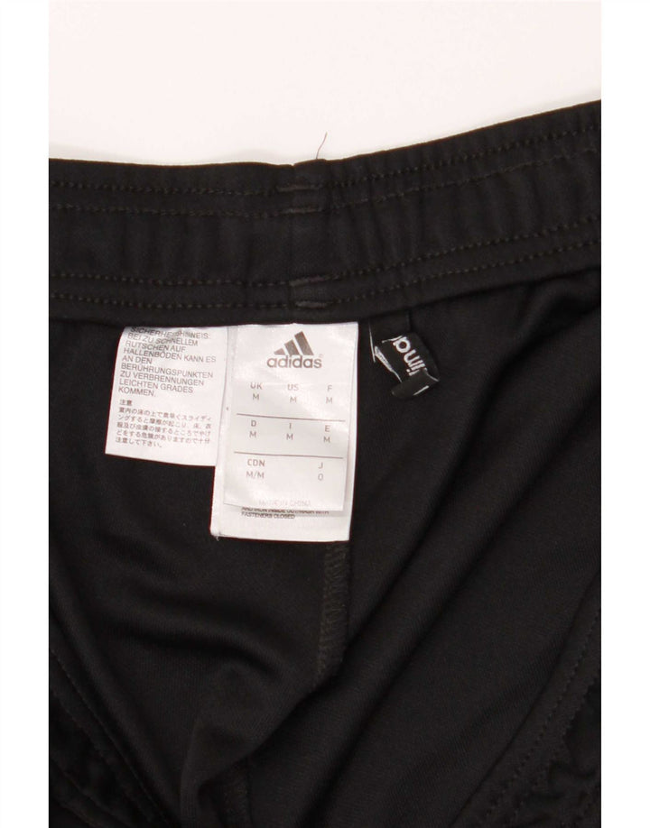 Adidas Mens Climalite Tracksuit Trousers Medium Black Colourblock Polyester
