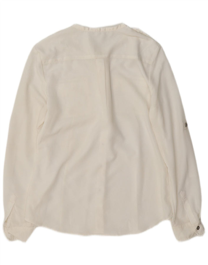 Calvin Klein Womens Military Shirt UK 10 Small White