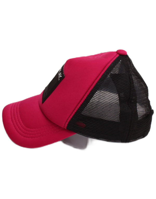 Replay Womens Graphic Trucker Cap One Size Pink Colourblock Polyester