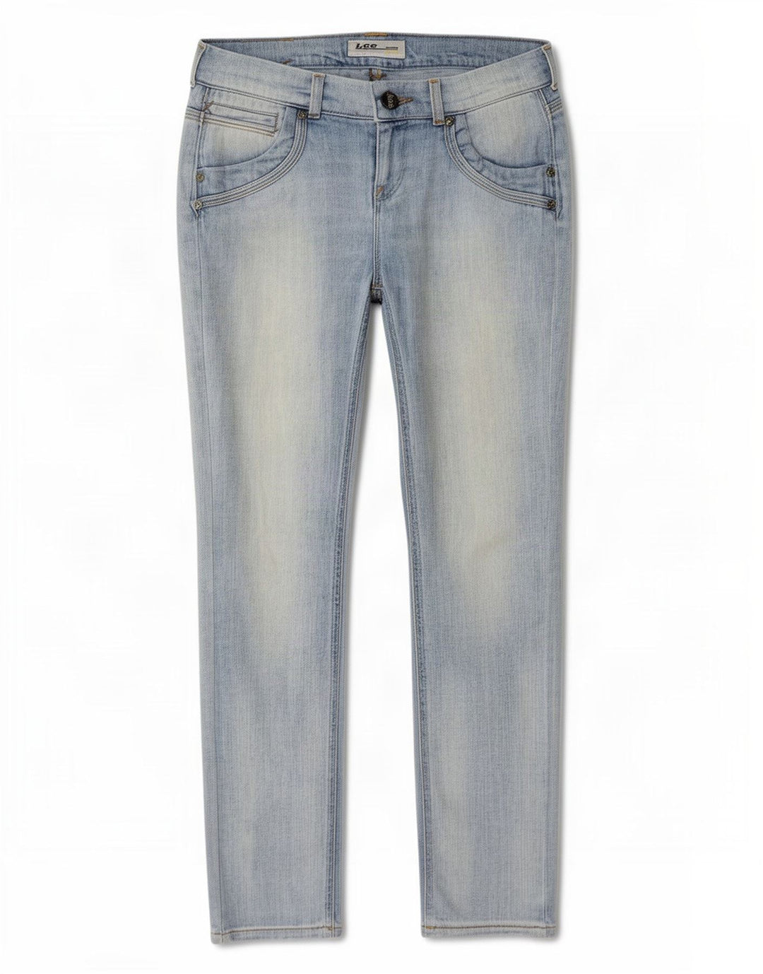 Lee Womens Slim Jeans W28 L30 Blue Cotton