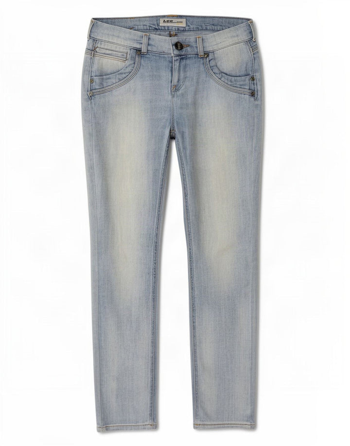 Lee Womens Slim Jeans W28 L30 Blue Cotton