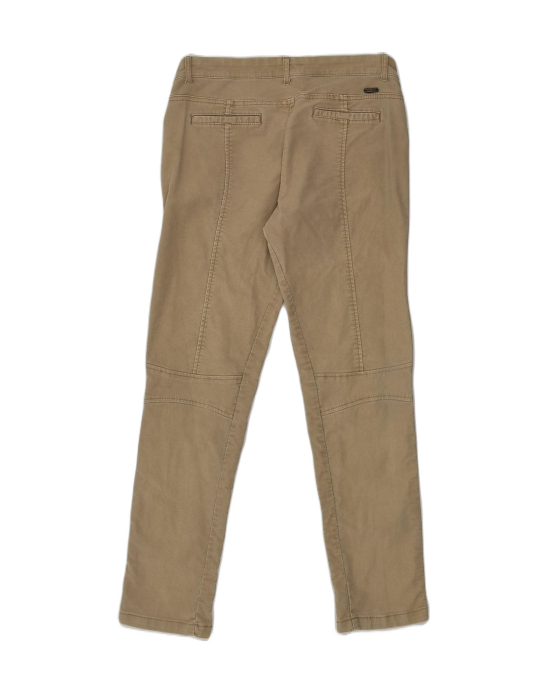 ELLESSE Womens Slim Chino Trousers IT 46 Large W32 L30 Beige Cotton | Vintage Ellesse | Thrift | Second-Hand Ellesse | Used Clothing | Messina Hembry 